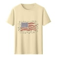 thumbnail image 4 of Busydd Independence Day T Shirts for Man Round Neck Short Sleeve Summer Tops 4th of July American Flag Print Patriotic Tees Casual Comfy Cotton T Shirts, 4 of 5