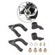 thumbnail image 3 of Accesorio de actualización de soporte de cubo de s de dirección de inferior de aleación para 1:10 Repuestos de accesorios de coch Negro Baoblaze portador del eje de dirección del coche rc, 3 of 7