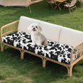 thumbnail image 7 of Xoenoiee Black Cow Print Stretch Seat Cushion Covers, Washable Sofa Slipcovers Couch Cushion Covers Removable Furniture Protector Large-Chair Cushion Slipcovers, 7 of 7