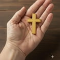 thumbnail image 3 of Pocket Crosses Gold Tone, 1 3/4" Size Metal Pack of 50 Crosses, 3 of 4