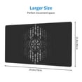 thumbnail image 4 of DouZhe Large Mouse Pad, Vintage Viking Rune Non-Slip Waterproof Rubber Keyboard Office Desk Pads Mousepad, 29.5 x 15.8 inches 3mm Thick, 4 of 7