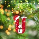 thumbnail image 5 of Adornos navideños, adornos navideños, regalos navideños, árbol de Navidad acrílico 2D, colgante de 26 letras, regalo decorativo, colgantes para fiestas navideñas familiares, objetos colgantes, 5 of 6
