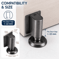 thumbnail image 3 of ABPETE Magnetic Door Stopper, Low-Profile Bottom Door Holder with Strong Magnetic Catch, Gray Door Stop for Interior Doors, Home and Office, Fits Gaps up to 22 mm, 3 of 6