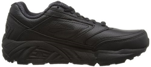 brooks black leather shoes