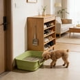thumbnail image 4 of High Wall Dog Potty Tray Toilet For Small Medium Dogs Removable Reseau Disclose Proof Base Foolproof Clean Pet Litter Box With Oppose Slide Bottom, 4 of 6
