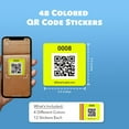 thumbnail image 6 of Smart Labels QR Code Labels for Storage Scannable Inventory Tracking & Moving Stickers, 48-Pack in Neon Colors, 6 of 9