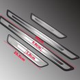 thumbnail image 3 of 4PCS Door Sill Protector for Toyota Tacoma 2011 2012 2013 2014 2015, Stainless Steel Front and Rear Door Car PedalKick Protection Car Door Sill Scuff Plate Guard Sills,Silver, 3 of 7