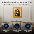 thumbnail image 3 of American Art Decor Ornate Framed Mona Lisa Canvas Print by Leonardo da Vinci - 18.5" x 22.25", 3 of 8