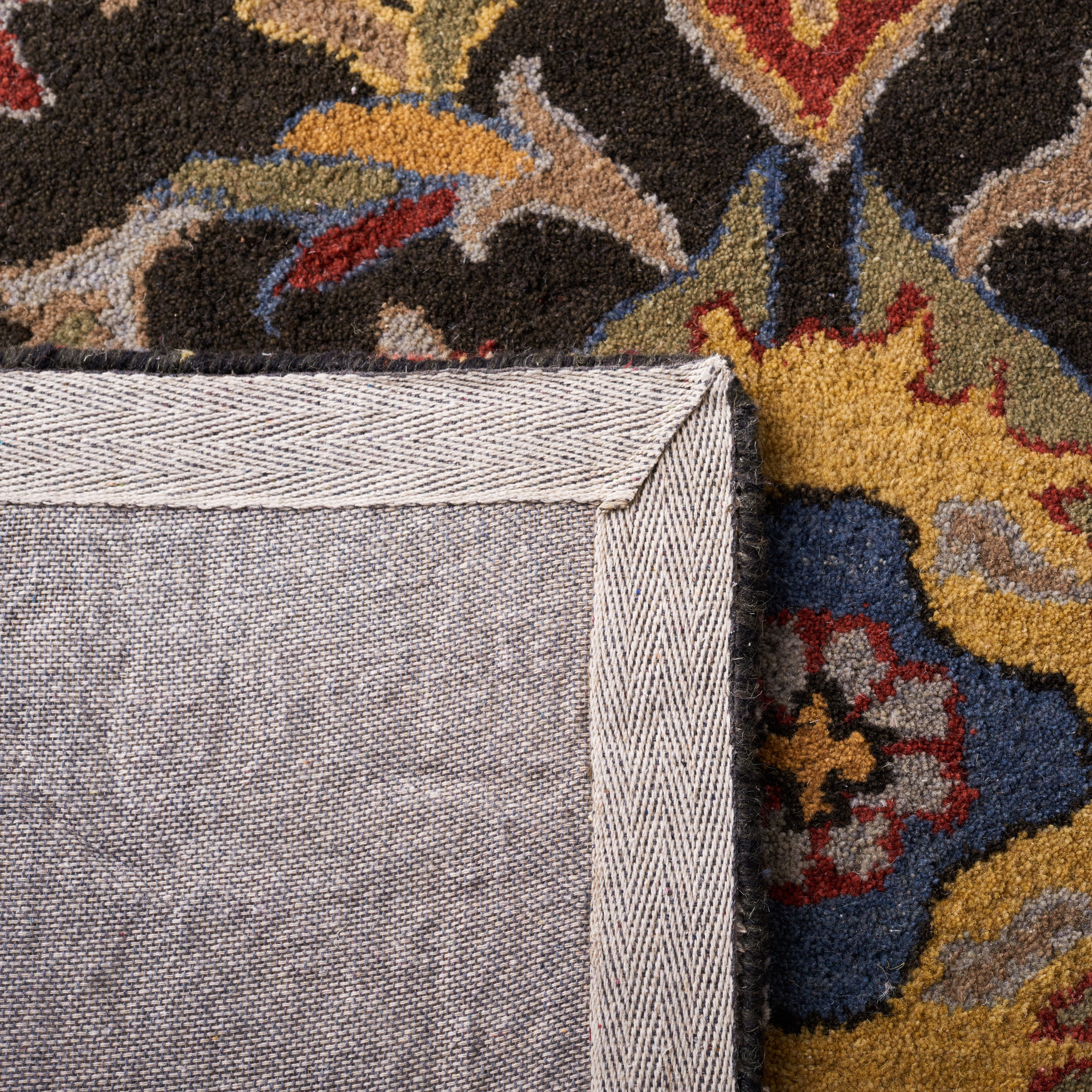 Safavieh Heritage Reanna Oriental Wool Area Rug, Charcoal/Red, 3' x 5'