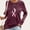 Wine, variant on Generic Women's Breast Cancer Long Sleeve T-Shirts, Funny Pink Ribbon Graphic Awareness Crewneck Tops Going Out Casual Tees