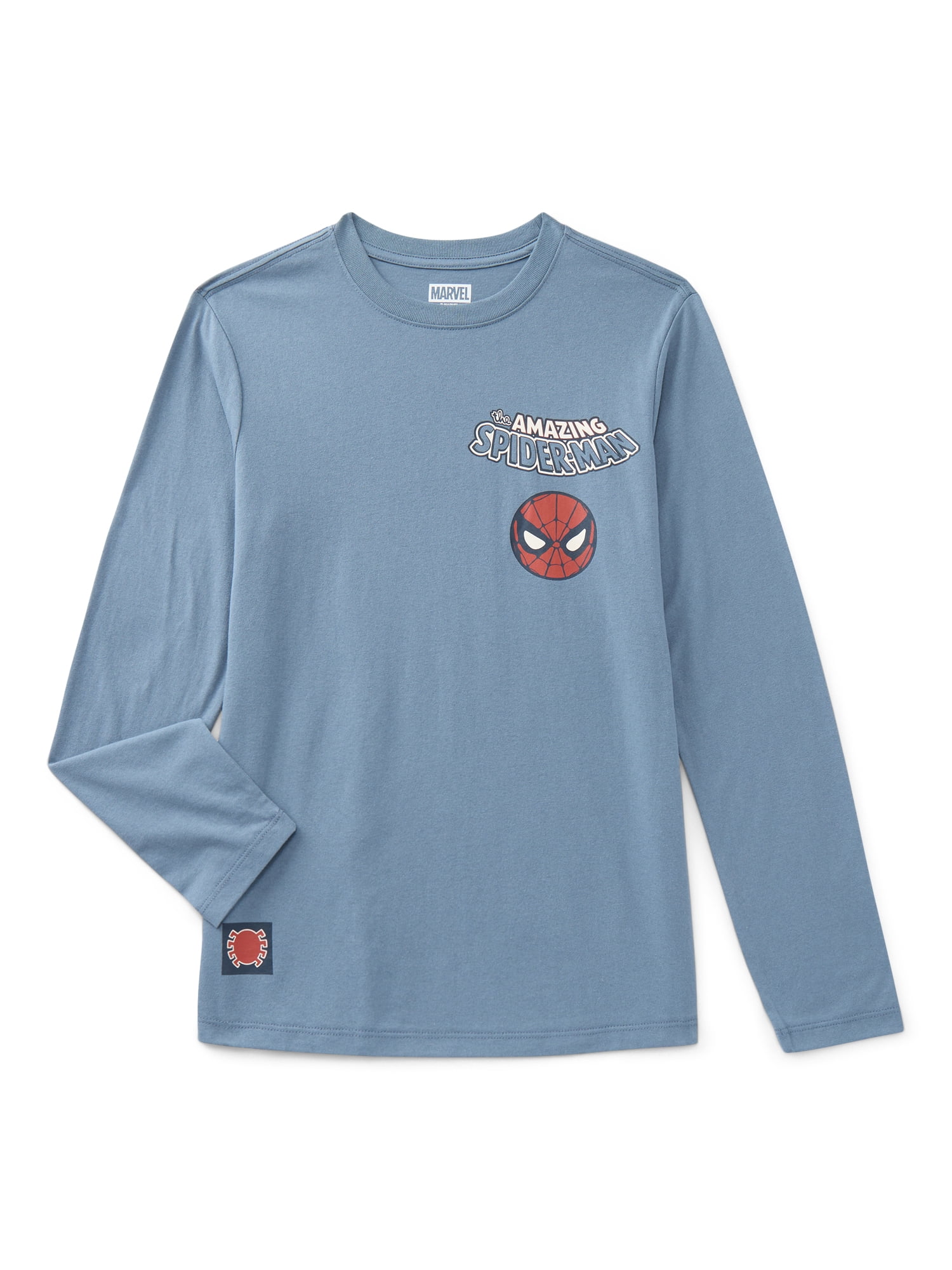 Spider-Man, Boys' & Big Boys' Graphic Long-Sleeve T-Shirt, Here Comes Spidey, Sizes 4-18