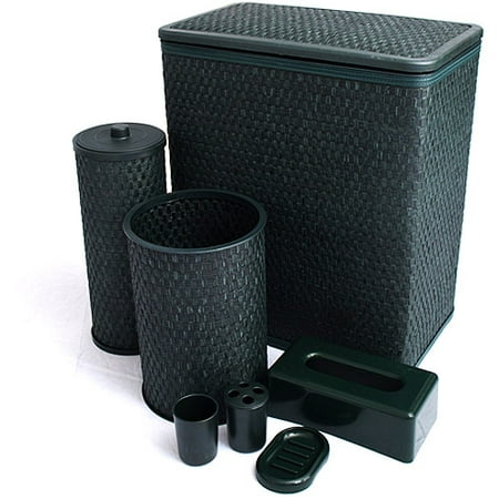 Seven Piece Hamper Set, Hunter Green