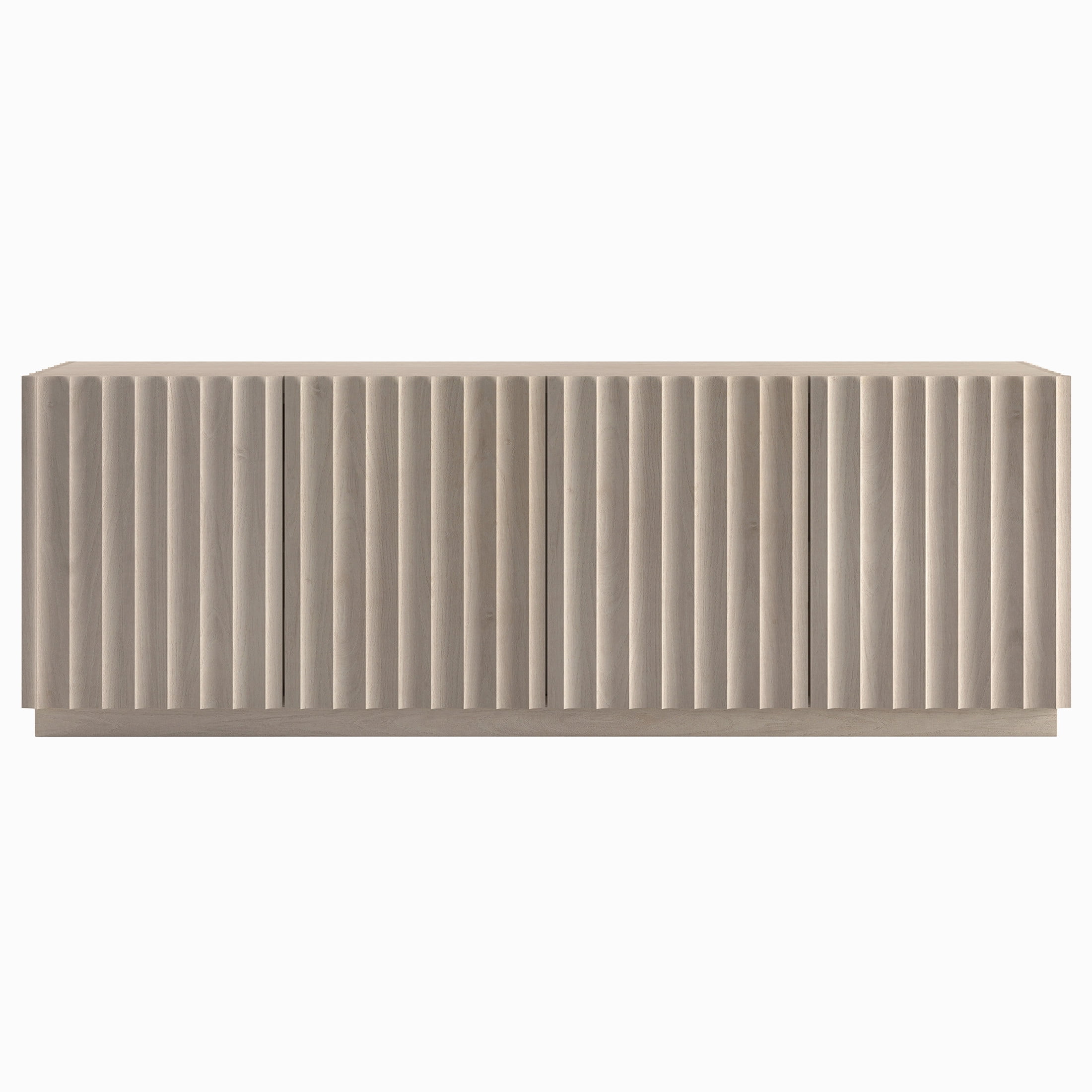 Evelyn&Zoe Marion Modern TV Stand For TVs up to 75", Alder White