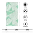 thumbnail image 2 of Polyester Long Towel Multi-Size Water Absorption Good Bright Fluffy Soft For Bathroom Swimming Pool Beach Outdoor Travel Lightseagreen Geometric Lines_4, 2 of 8