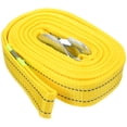 thumbnail image 5 of KAKOWELY 4.8m 5 Ton Car Trailer Rope Practical Outdoor Emergency Kit Polyester Double Layers Thicken Tow Rope (Yellow),188.98"X1.69"X0.04", 5 of 5
