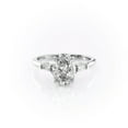 thumbnail image 6 of SOLITAIRE JEWELS 1CT Oval & Tapered Baguette Three Stone Solitaire Engagement Ring Solid 10K White Gold, 6 of 7