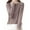 Khaki, variant on HAPIMO Slim Wool Sweater Women Fall Winter Warm Knitted Pullover Mockneck Long Sleeve Sweater Basic Tops Stretch Beige L
