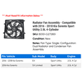 thumbnail image 2 of Radiator Fan Assembly - Compatible with 2016 - 2018 Kia Sorento Sport Utility 2.0L 4-Cylinder 2017, 2 of 2