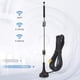 thumbnail image 2 of WiFi de banda dual de 2,4 GHz, 5 GHz, 5,8 GHz, base magnética de 9 dBi, antena macho MIMO RP-SMA, paquete de 2 para enrutador WiFi, adaptador USB de tarjeta inalámbrica, cámara IP de seguridad, 2 of 4