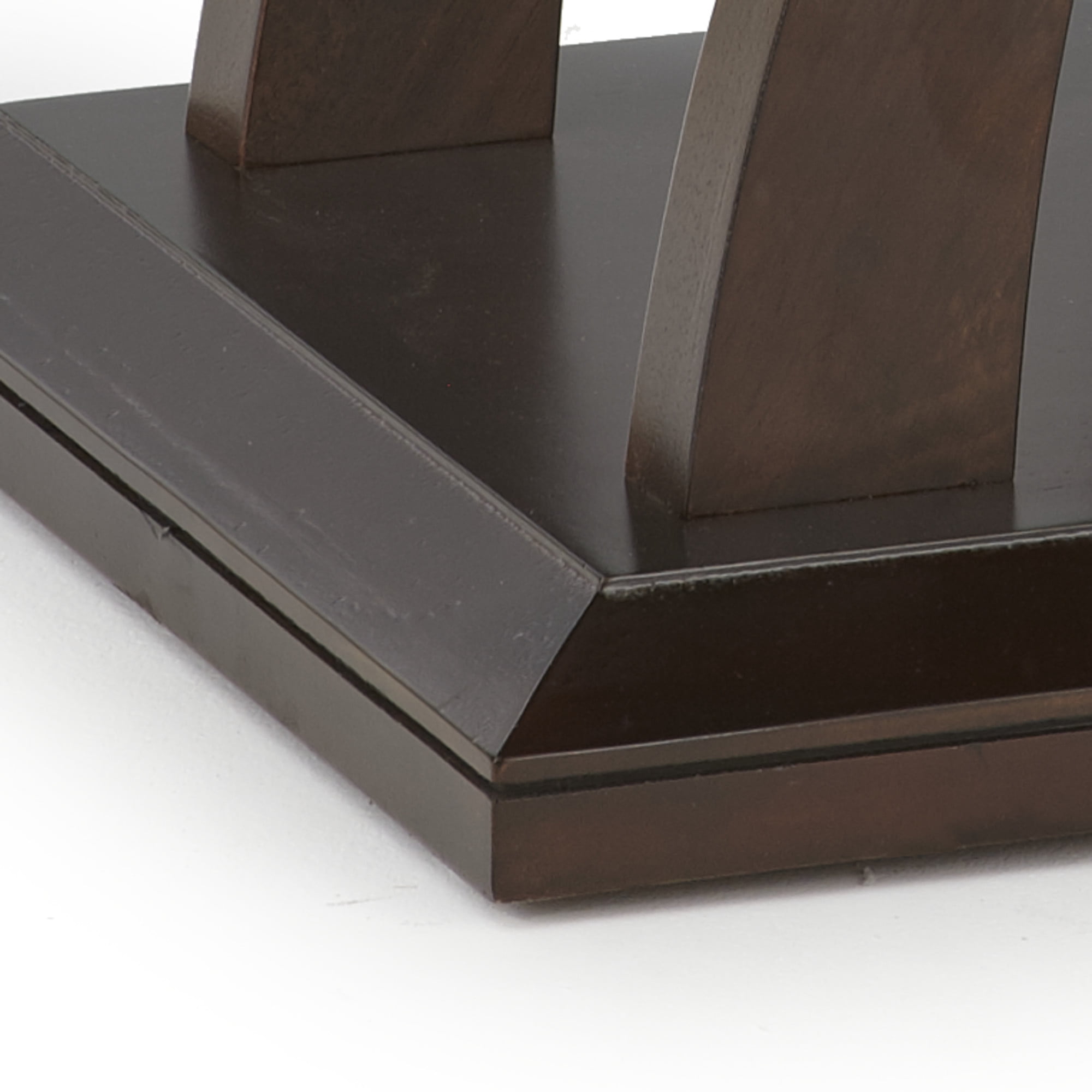 Steve Silver Jocelyn Square End Table, Espresso Cherry Wood