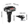 thumbnail image 3 of Reproductor de MP3 Bluetooth de carga rápida USB dual para coche multifunción, 3 of 9