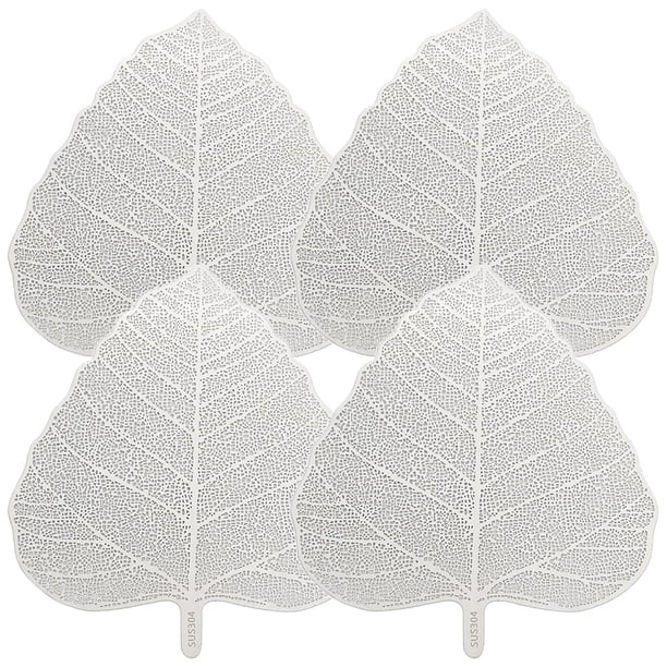4 piezas Filtros de té de acero inoxidable Infusores en forma de hoja Infusor de té de metal Kongfu Filtro de filtro de té