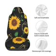 thumbnail image 4 of Picia Flower (2) Print Waterproof Sweating Car Seat Cover for Post Gym Workout, Running, Beach and Hiking, Universal Fit Anti-Slip Bucket Seat Protector, 4 of 5