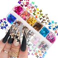 thumbnail image 1 of Mariposa Nail Art Glitter Lentejuelas 12 Colores 3d Holográficas Mariposa Calcomanías De Uñas Escamas Para Uñas Acrílicas Paillettes De Manicura Brillos Ultrafinos Para Uñas, 1 of 5