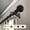 Black, variant on Central Design 4890-284 0.8125 in. Remi Curtain Rod with 28 to 48 in. Extension, Antique Brass