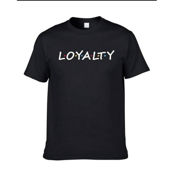 Black cotton loyalty t-shirt