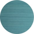 thumbnail image 1 of Ahgly Company Indoor Round Contemporary Light Sea Green Abstract Area Rugs, 7' Round, 1 of 6
