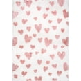 thumbnail image 2 of nuLOOM Olivia Heart Nursery Shag Area Rug, 5', Pink, 2 of 2
