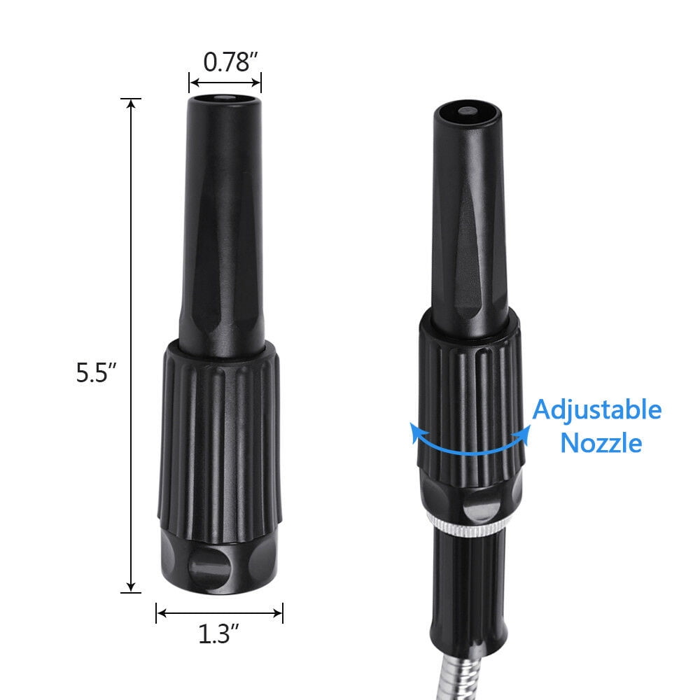 PET-U 50 FT 304 Stainless Steel Hose Flexible Lightweight Metal Garden Hoses Portable water pipe Suitable for Indoor and Outdoor