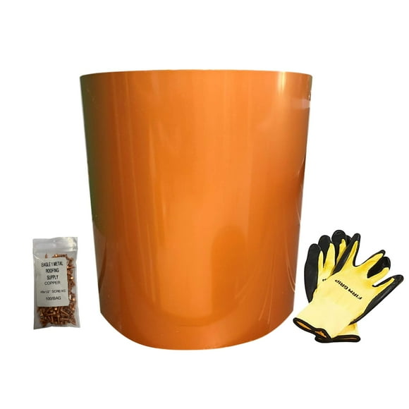 EAGLE 1: Heavy Duty 22 Gauge Aluminum Flashing Rolls - 15 Inches Wide General Use, Roofing Flashing, DIY or Contractors (Multiple Sizes in Listing) (20 FT, Copper Metallic)