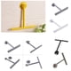 thumbnail image 4 of Wosthever Cuarto de baño Limpiaparabrisas de vidrio Mango de PP Raspador Herramienta de limpieza Suministros para el hogar Type4 NO4, 4 of 6