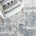 thumbnail image 6 of SAFAVIEH Berber Major Abstract Shag Runner Rug, Ivory/Gray, 2' x 16', 6 of 11