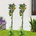 thumbnail image 2 of 2Pcs Dragon Fruit Trellis 12*47" Metal Vertical Support Frame for Climbing Plant for Gardens, Balconies, Living Rooms, 2 of 14