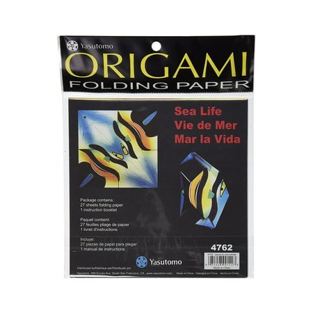 UPC: 0031248991423 | 6 x6 Sea Life Origami Paper – 27 Assorted Sheets (by Yasutomo) (nm4762)