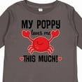 thumbnail image 4 of Inktastic My Poppy Loves Me Grandchild Boys or Girls Long Sleeve Toddler T-Shirt, 4 of 5