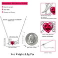 thumbnail image 4 of Beautlace Heart Love Necklace,925 Sterling Silver Enchanting Love Birthstone Heart Pendant Necklace Jewelry Birthday Christmas Valentines Mother's Day Gifts for Women Mom, 4 of 9