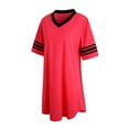 thumbnail image 2 of Richie House Womens Sleepwear Short Sleeve Nightgowns Sleepshirt Loose Nightshirt Loungewear RHW2929-B-S, 2 of 3