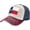 Navy and Red, variant on Texas State Flag Hat Vintage Adjustable Baseball Cap Cotton Dad Hat Trucker Hat for Women Men,Dark Red