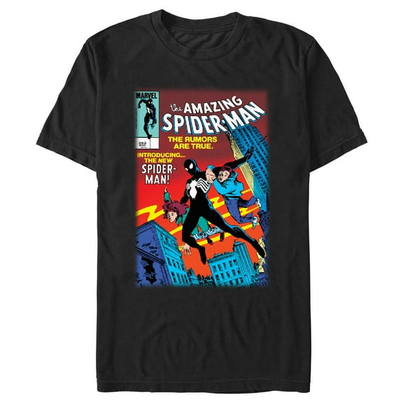 Men's Spider-Man Introducing the New Hero Comic Cover Graphic T-Shirt