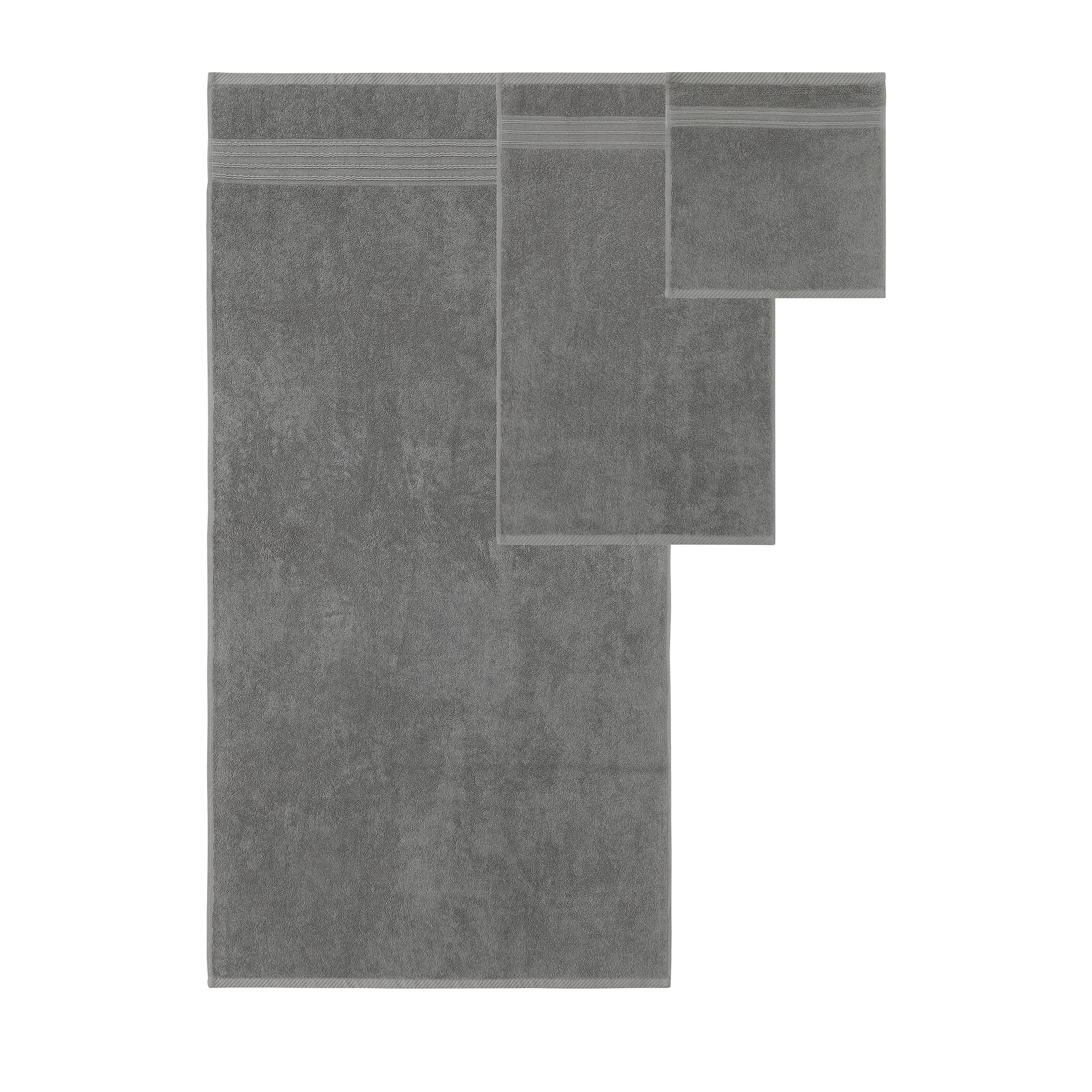 Modern Threads Ophelia 6-Piece Cotton Bath Towel Set, Stone