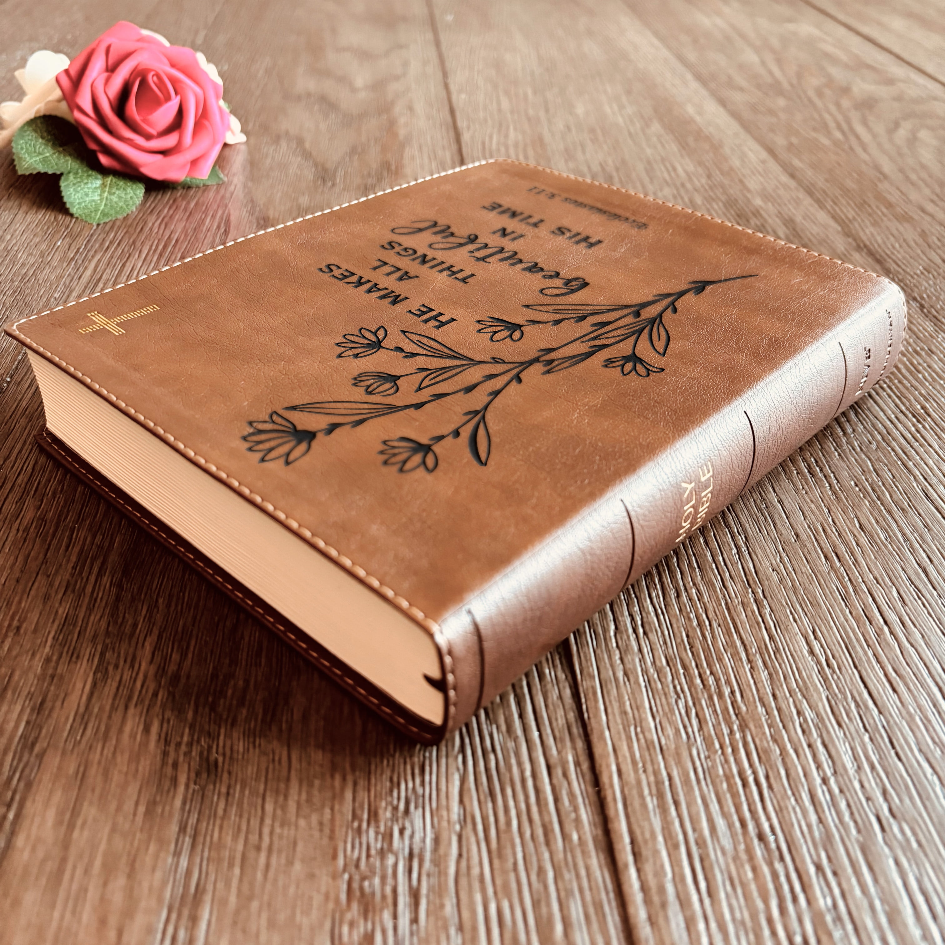Custom NIV Bible, NIV Journaling Study Bible, Custom Engraved New International Version, Christian Gifts Baptism Gifts NIV Bible Women