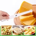 thumbnail image 2 of Cortador de mantequilla de queso (azul), cortador de pasteles de acero inoxidable con línea de corte de queso, adecuado para trituradora de pan de bloque portátil para mantequilla de queso duro y semi, 2 of 5