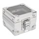 thumbnail image 2 of Caja de almacenamiento de brocas para uñas, 25 agujeros, diseño de bloqueo de concha transparente, brocas para uñas a prueba de polvo, contenedor de escritorio plateado, 2 of 5
