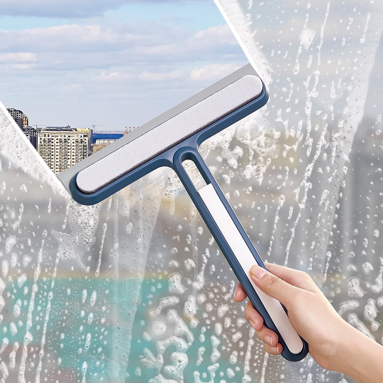 EVERSPROUT 5-to-12 Foot Swivel Squeegee & Microfiber Glass Window Scrubber  