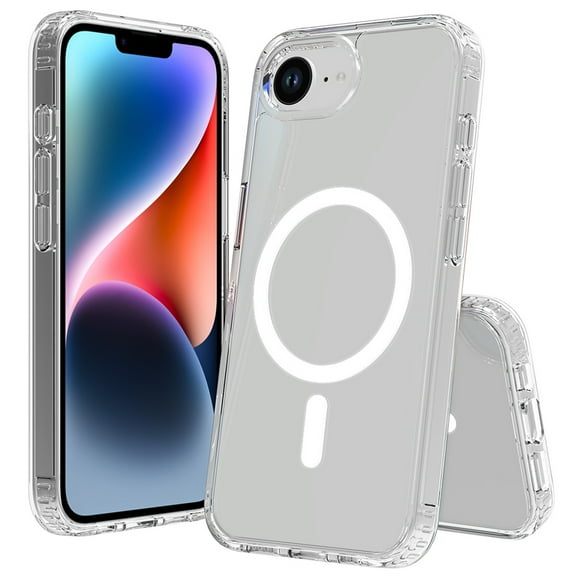 Allytechgroup Magnetic Clear Case for iPhone 16e 6.1", [Compatible with Magsafe] Anti-Scratch Transparent Not-Yellowing Slim Fit Shell Covevr for Apple iPhone 16e, Clear