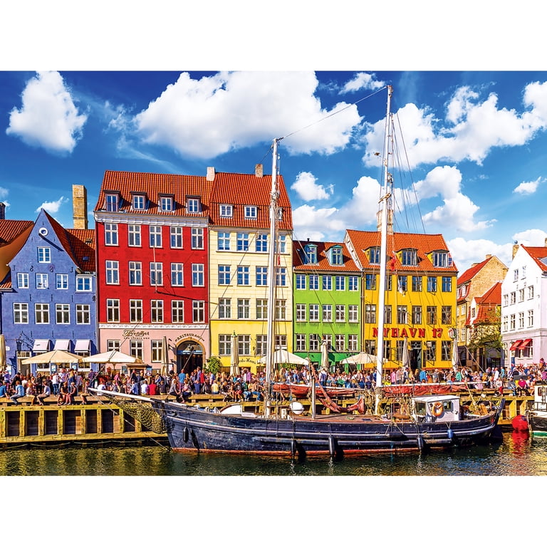 Cra-Z-Art Kodak 1000-Piece Nyhavn Canal Copenhagen Denmark Jigsaw